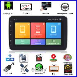 Car MP5 Player Touch Screen Stereo Radio GPS WiFi Android 9.1 9 in Double 2 DIN