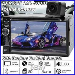 Car Stereo In-Dash FM Aux Input Receiver SD/USB/MP3 Radio Player + Camera Hot