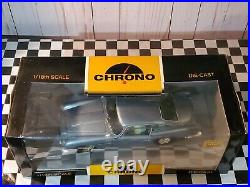 Chrono 1963 Aston Martin DB5 Coupe 118 Scale Diecast Model Car Met. Ice Blue