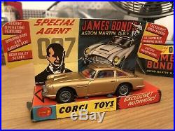 Corgi 261 James Bond Aston Martin Db5, Complete Box And Instructions