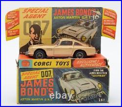 Corgi 261 James Bond Gold Finger Aston Martin DB5 boxed (L186)
