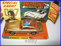 Corgi 261 James Bond Very Good Original Aston Martin Car As Shown Good Set