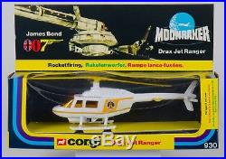 Corgi 930 James Bond Drax Jet Ranger Helicopter. MINT in MINT Box. 1972