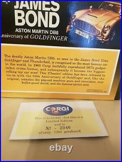Corgi 96445 James Bond GOLD Aston Martin DB5 (Goldfinger) Ltd Edit MINT