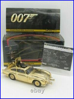 Corgi James Bond 007 Gold-plated Aston Martin Db5 Goldfinger Ltd Edi 1324/12000