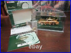 Corgi James Bond 007 Goldfinger 35th Anniversary Gold Plate Aston Martin DB5 NIB