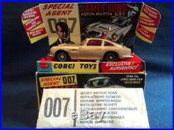 Corgi Toys 1960's 007 James Bond Aston Martin DB5 No 261 N/MINT Ex Shop Stock