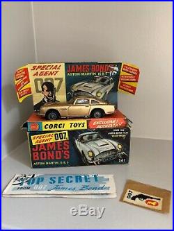Corgi Toys 1965 James Bond 007 Aston Martin DB5 261 Goldfinger all Original Box