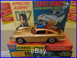 Corgi Toys 261 James Bond 007 Aston Martin DB5 GOLDFINGER Connery PERFECT