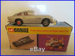Corgi Toys 270 Aston Martin Db5 James Bond Gold Bumpers Mib 9 En Boite Nice L@@k