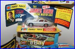 Corgi Toys Batman James Bond, Monkee, Chitty ALL ORIGINAL UNPLAYED WITH &Boxes