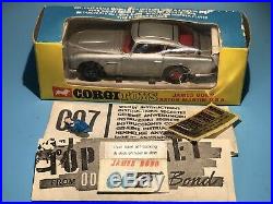 Corgi Toys Vintage 270 James Bond 007 Db5 Aston Martin Set In Rarer Slimline Box