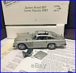 Danbury Mint 007 James Bond Aston Martin Boxed + Care Instructions & Papers 124