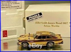 Danbury Mint 22kt Gold James Bond 007 Aston Martin DB5 Gadgets + Instructions