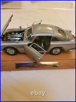 Danbury Mint Aston Martin Db5 James Bond Silver Birch Coupe