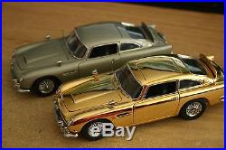Danbury Mint Aston Martin Db5 X2 Gold And Silver James Bond 007