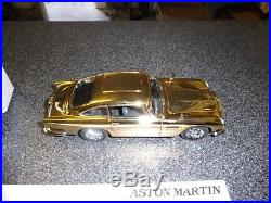 Danbury Mint Aston Martin James Bond Gold Db5 With Original Box & Certificate