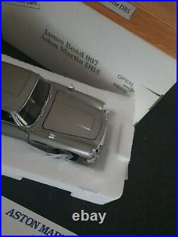 Danbury Mint Aston Martin James Bond Silver Birch Db5 Coupe Plinth And Cover