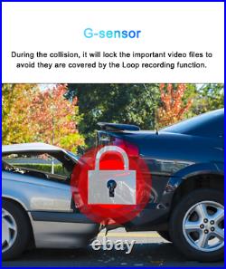 Dash Cam USB WiFi 1080P Hidden Car DVR Dual Camera Video Recorder GPS G-sensor