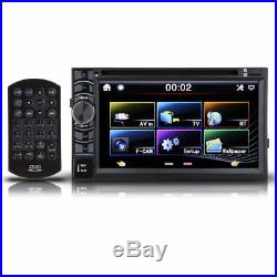 Double 2 DIN Car Stereo SD/USB/AUX Remote Control Head Unit MP3 Player + Camera