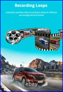 Dual Lens Dash Cam 1080P Car DVR Video Recorder Camera GPS Navi WIFI BT G-Sensor