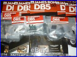 Eaglemoss un built James Bond's Aston Martin DB5. Parts & magazines, 1 to 86