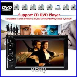 For BMW Audi Ford Hyundai Honda Chrysler Kia 2 Din Car Stereo Radio DVD Player