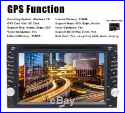 For Sony Lens Bluetooth Car Stereo DVD CD Player 6.2 Radio SD/USB In-Dash GPS