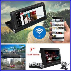 Full HD Car DVR Dual Camera GPS Navigation Android WiFi Bluetooth Video Recorder