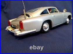 Gilbert/ASC 1960's Rare Aston Martin James Bond Tinplate Car N/MINT Superb WOW