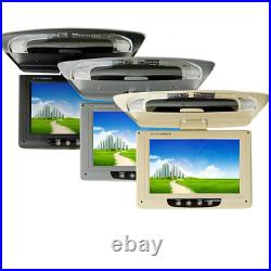Grey 9'' Screen Flip Down Roof Mount Overhead TFT LCD Car DVD Multimedia Monitor