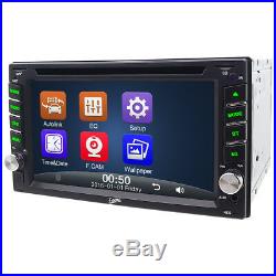 HD 6.2 Double 2 Din Car Stereo Radio DVD Player Bluetooth In Dash GPS Nav Map