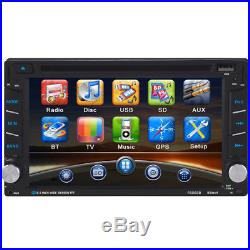 HD 6.2 In Dash Double 2 Din Car Stereo CD DVD Player GPS Navigation Bluetooth