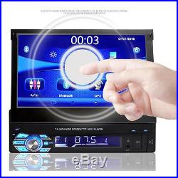 HD 7'' Touch Screen 1Din Single Car DVD MP5 AUX Player Bluetooth Stereo Radio