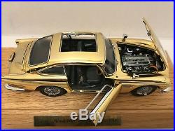 James Bond 007 22kt Gold Aston Martin Danbury Mint Very rare Please Read Info