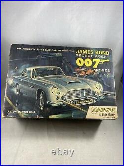 James Bond 007 Aston Martin DB5 Airfix Craftmaster Model Kit 1/24 Incomplete