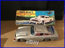 James Bond 007 friction aston Martin db5 by Gama made in Germany 1966 boxed rare