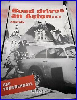 James Bond Thunderball 20 X 30 # 387/400 Aston Martin Ltd Ed Poster, Last Few