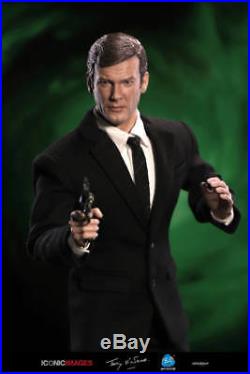 James bond 007 roger moore did dragon figure hot toys aston martin corgi 12 1/6