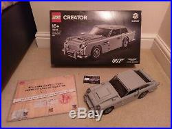 LEGO 10262 James Bond Aston Martin DB5 With Licence to Build Card 100% complete