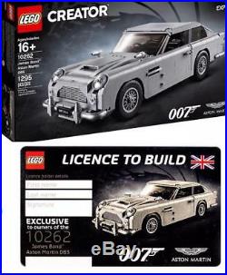LEGO 10262 James Bond Aston Martin DB5 with License To Build, In-Hand NEWithSealed
