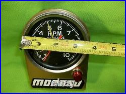 MOROSO Vintage 10K Tach Tachometer Nice! Gasser Rat Rod Hemi Mopar Ford GM
