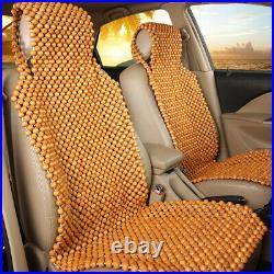 Natural Cool Wood Lumbar Beaded Seat Cover Massage auto Car Cushion Chair Cover