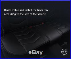 New 6D Pu Leather Car Seat Covers Car Cushion Auto Accessories Car-Styling Black