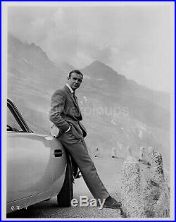 Orig 1964 SEAN CONNERY as James Bond. Candid ASTON MARTIN DB5 GOLDFINGER