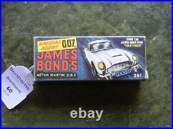 Original 1960's Corgi 261 James Bond Aston Martin DB5 with box, VGC