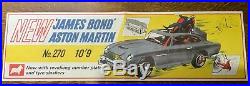 Original 1960s Corgi 270 James Bond Aston Martin DB5 shop dealer poster rare