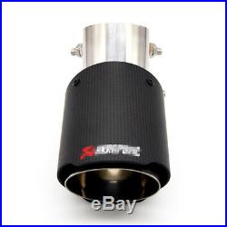 Pair Angle Adjustable Carbon Fiber Car Vehicle Exhaust Pipe Muffler Tip Modified
