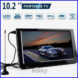 Portable Car SUV 10.2''12V DVB-T2 TFT LED HD Digital Analog TV Support USB Audio