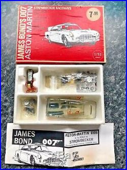 Rare Vintage Strombecker Aston Martin James Bond 007 Slot Car Boxed